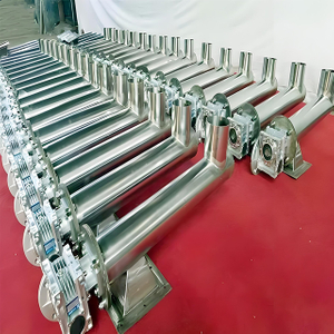 Mini-schroeftransporteur voor fijne chemicali&euml;n